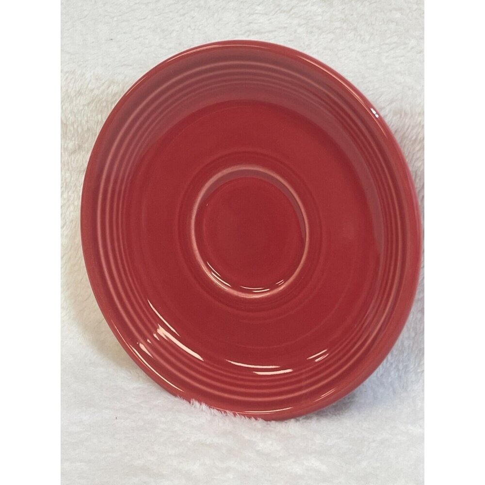 Homer Laughlin China Co Fiestaware Scarlet Red Saucer Only Round Lead Free